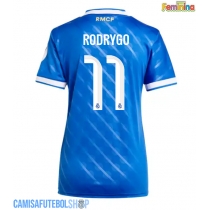 Camisa de time de futebol Real Madrid Rodrygo Goes #11 Replicas 3º Equipamento Feminina 2025-26 Manga Curta